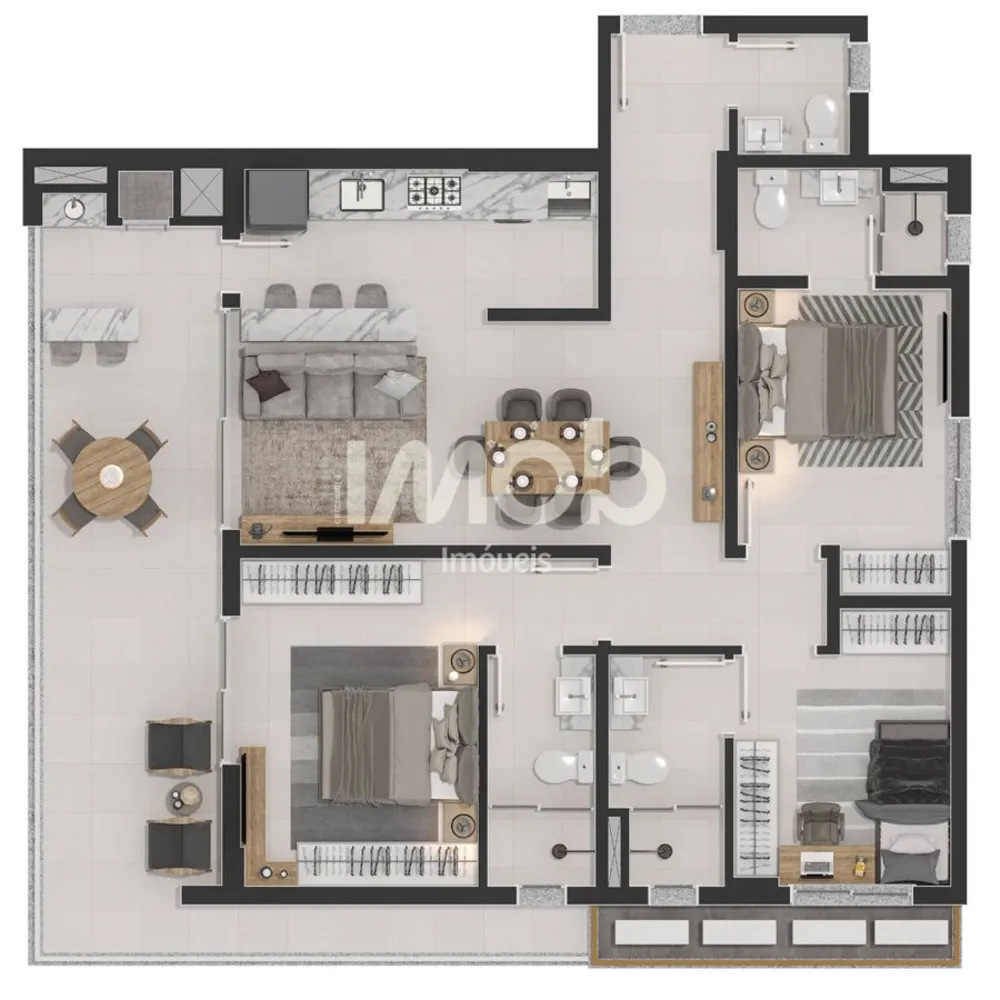 Apartamento, 2 quartos, 80 m² - Foto 11