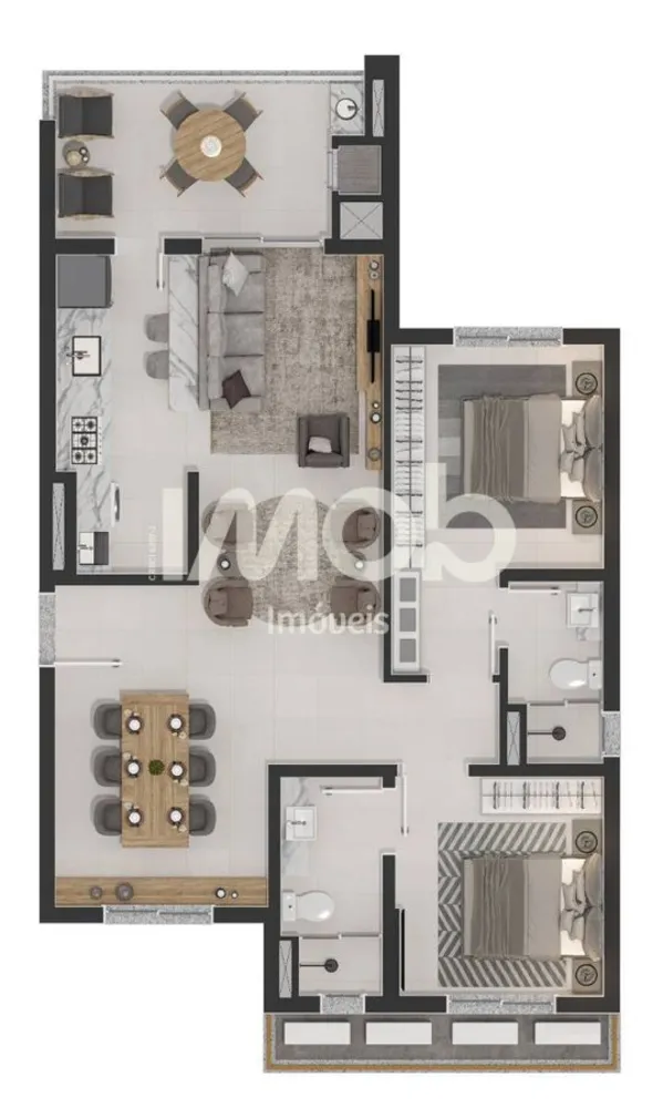 Apartamento, 2 quartos, 80 m² - Foto 13