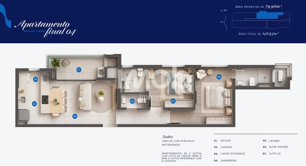 Apartamento, 2 quartos, 80 m² - Foto 12