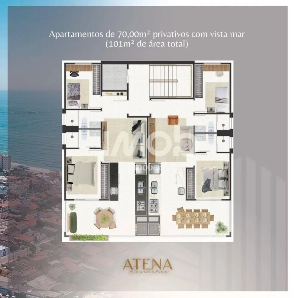 Apartamento, 2 quartos, 70 m² - Foto 2