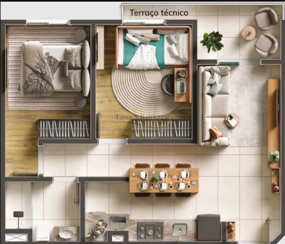 Apartamento, 2 quartos, 50 m² - Foto 3