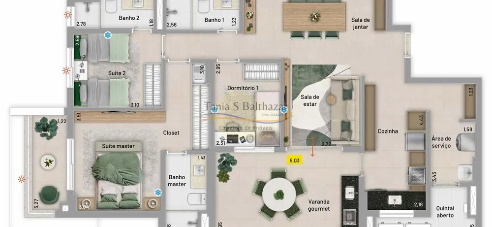 Apartamento, 2 quartos, 96 m² - Foto 13