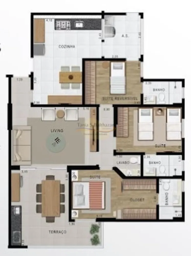 Apartamento, 2 quartos, 128 m² - Foto 1