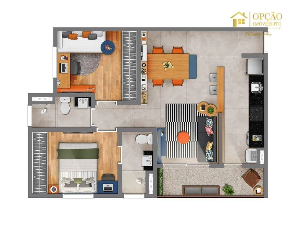 Apartamento, 2 quartos, 57 m² - Foto 7