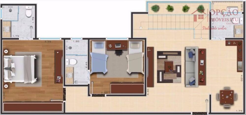 Apartamento, 2 quartos, 74 m² - Foto 3