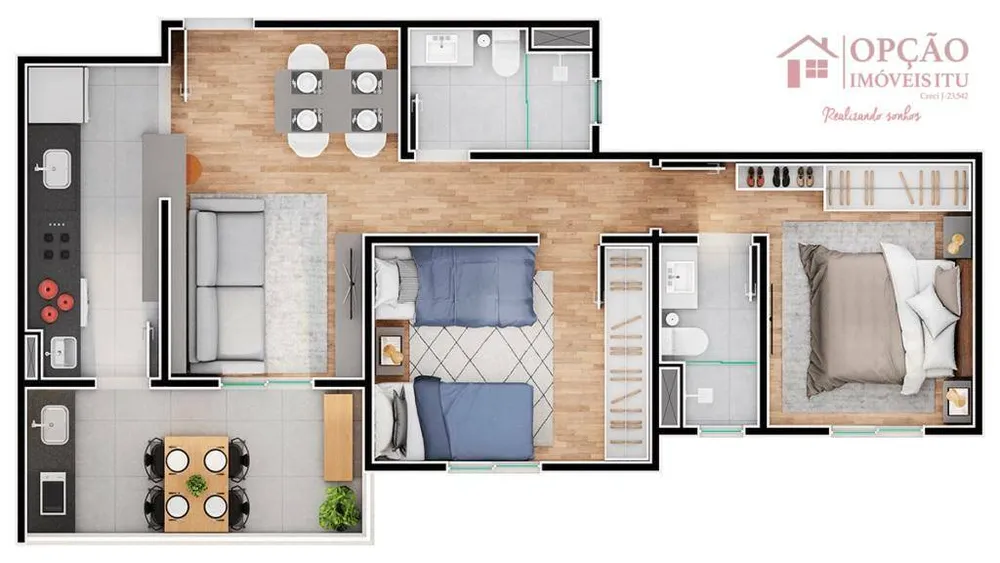 Apartamento, 2 quartos, 60 m² - Foto 8