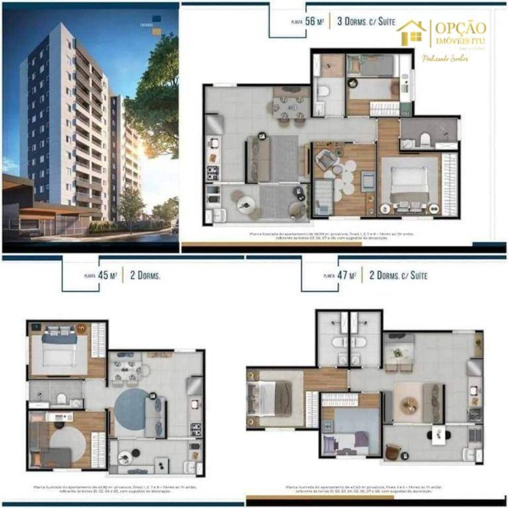 Apartamento, 3 quartos, 56 m² - Foto 3