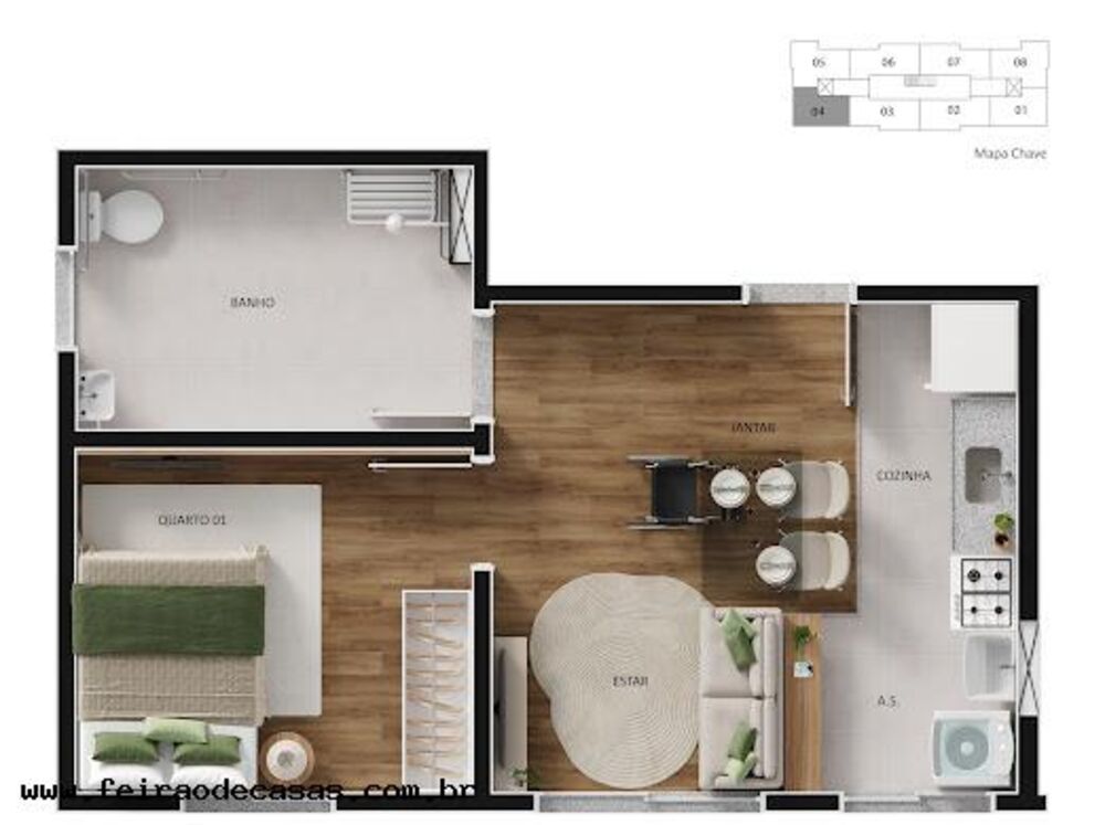 Apartamento, 2 quartos, 46 m² - Foto 18