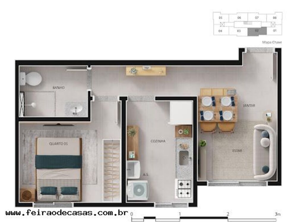 Apartamento, 2 quartos, 46 m² - Foto 12