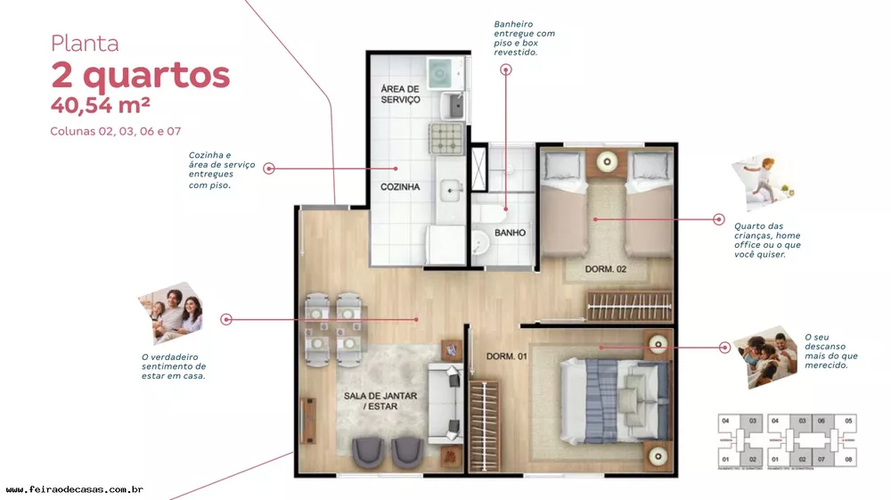 Apartamento, 2 quartos, 40 m² - Foto 39