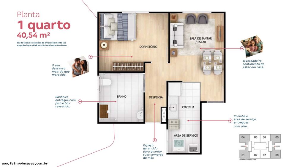 Apartamento, 2 quartos, 40 m² - Foto 40
