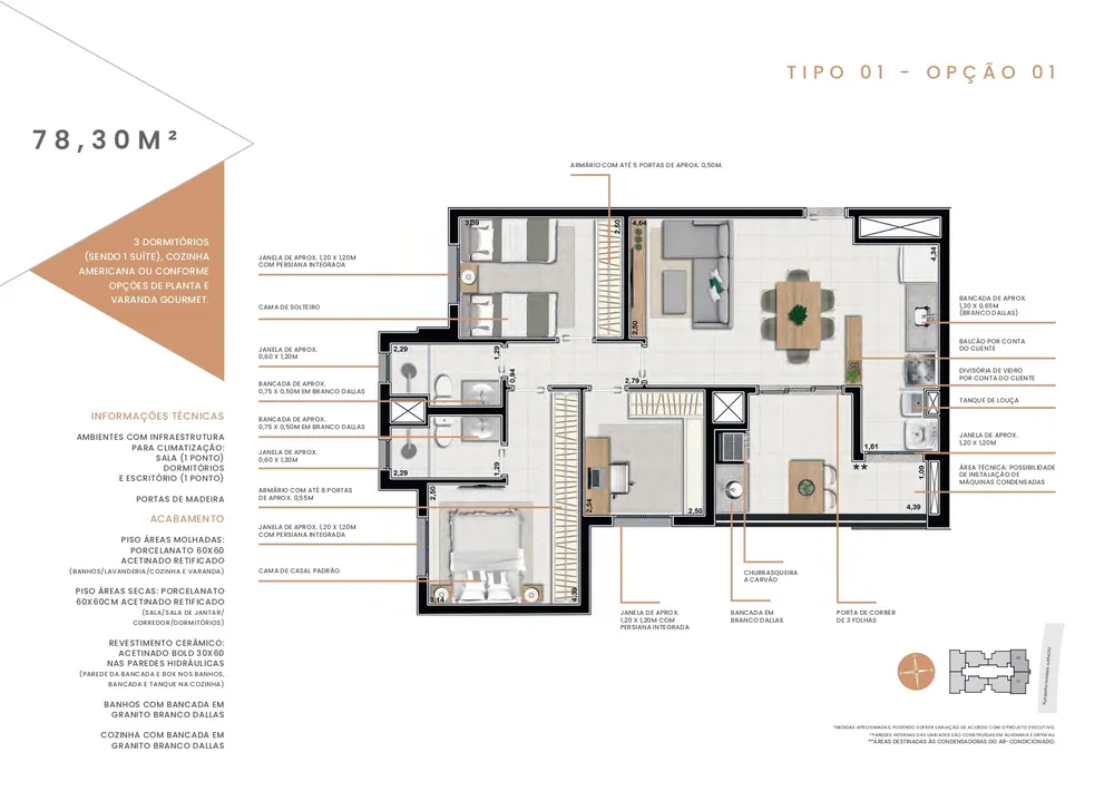 Apartamento, 3 quartos, 78 m² - Foto 6