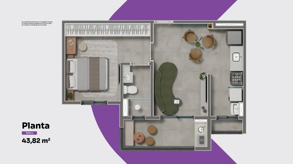 Apartamento, 1 quarto, 43 m² - Foto 13