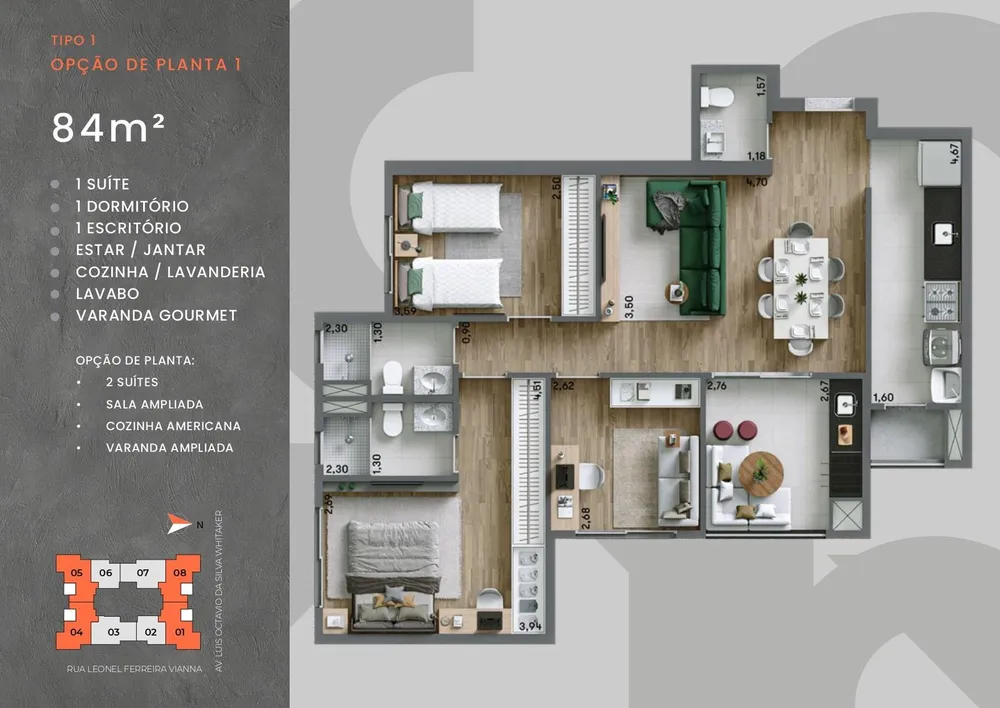 Apartamento, 3 quartos, 84 m² - Foto 14