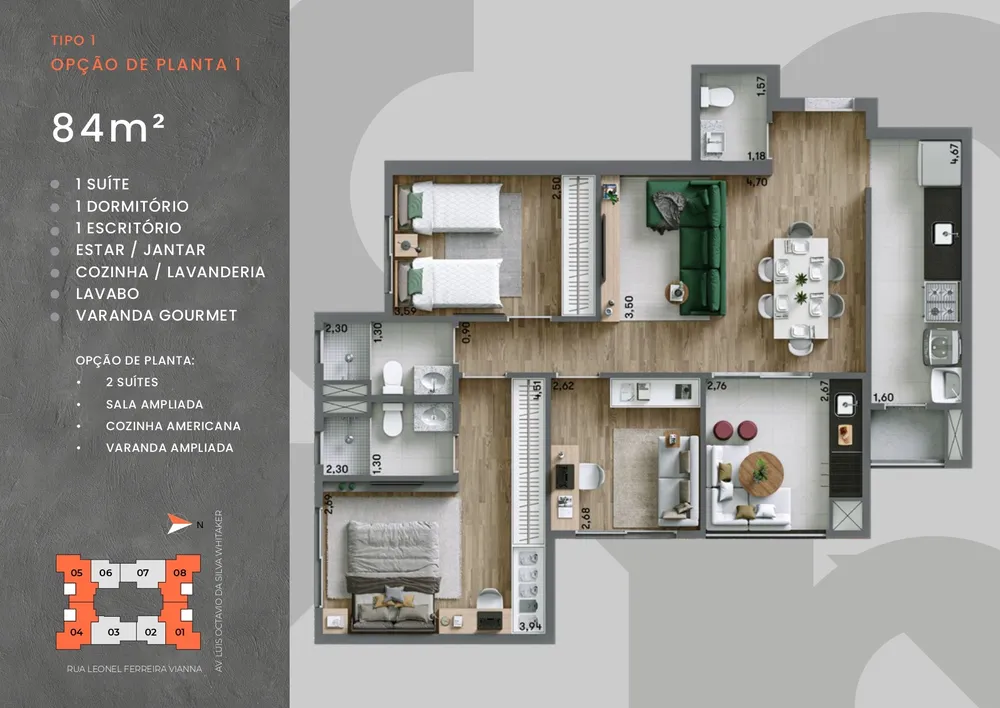 Apartamento, 3 quartos, 84 m² - Foto 12