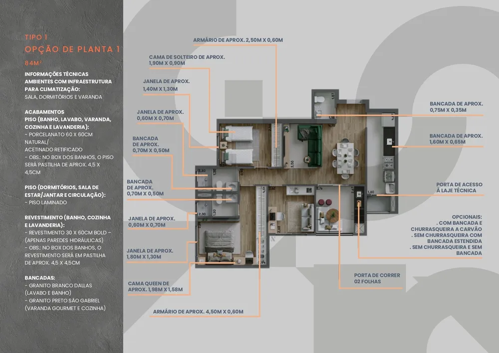 Apartamento, 3 quartos, 84 m² - Foto 7