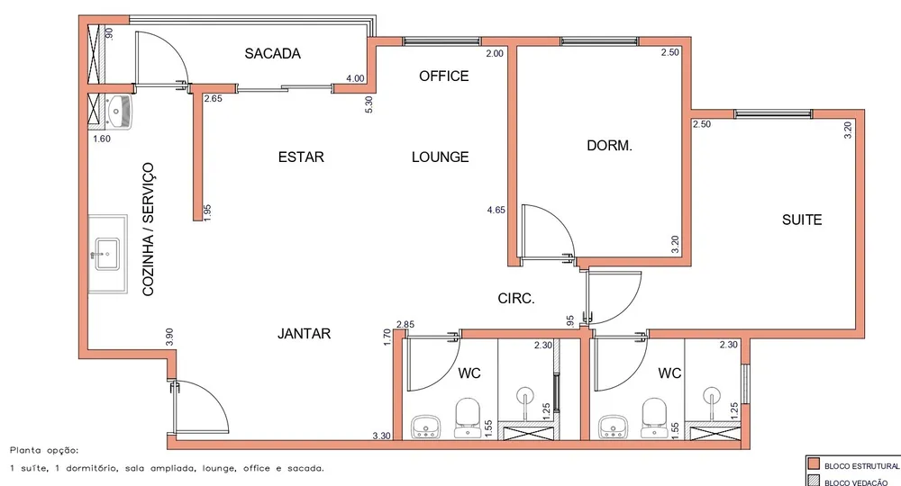 Apartamento, 3 quartos, 67 m² - Foto 1