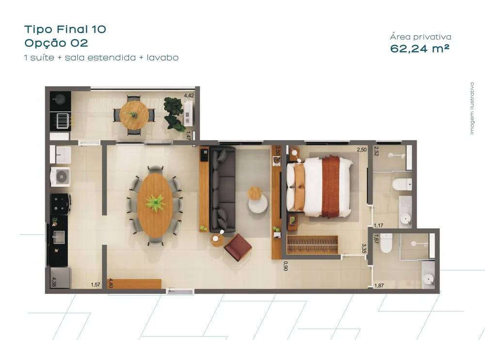 Apartamento, 2 quartos, 62 m² - Foto 12