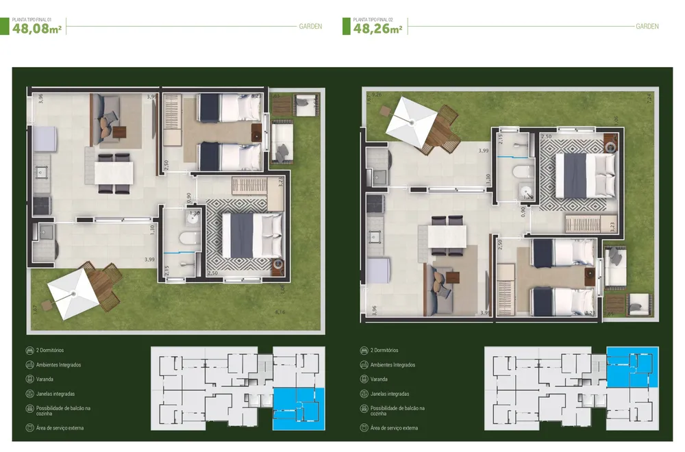 Apartamento, 2 quartos, 48 m² - Foto 13