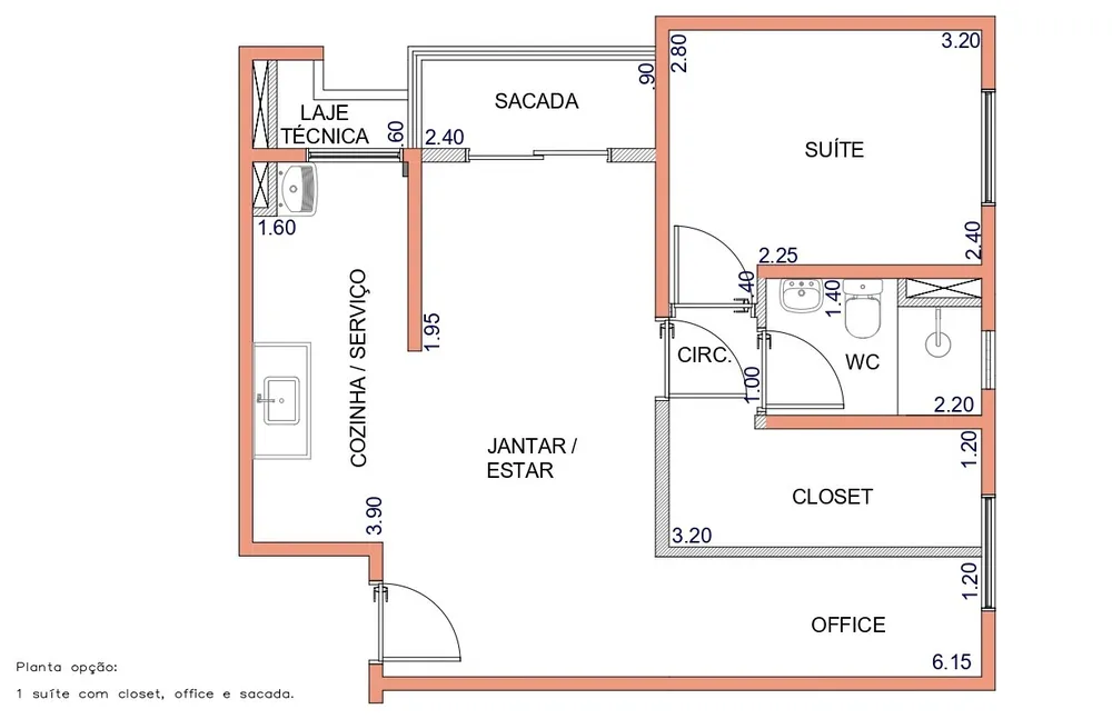 Apartamento, 2 quartos, 48 m² - Foto 1