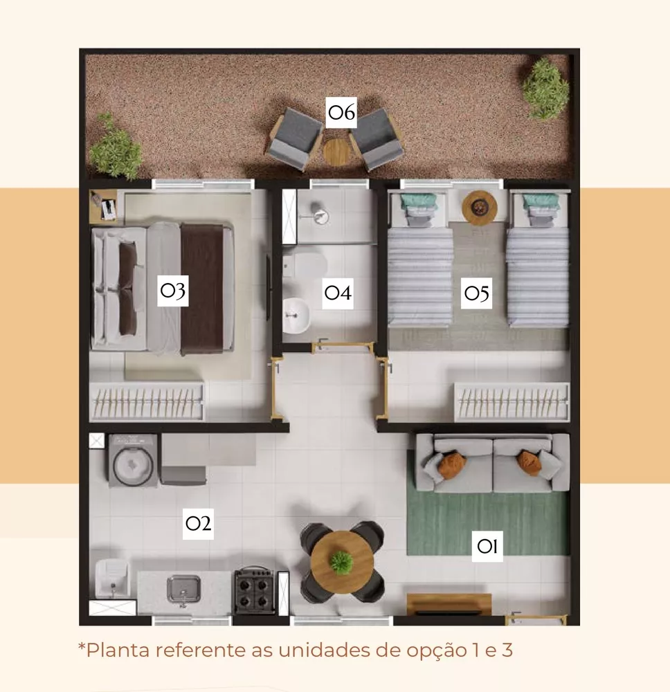 Apartamento, 2 quartos, 54 m² - Foto 3