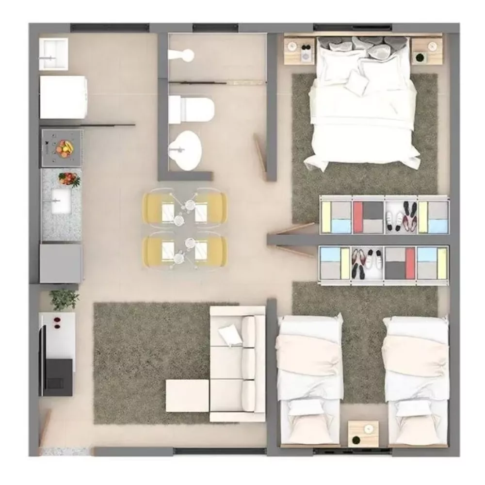 Apartamento, 2 quartos, 42 m² - Foto 2
