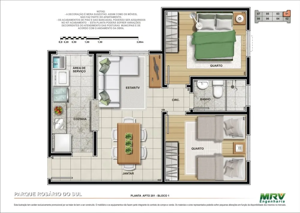 Apartamento, 2 quartos, 49 m² - Foto 7