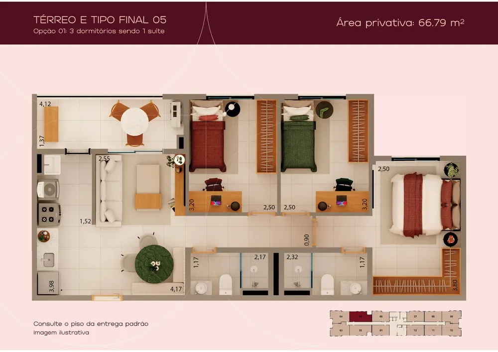 Apartamento, 3 quartos, 65 m² - Foto 5