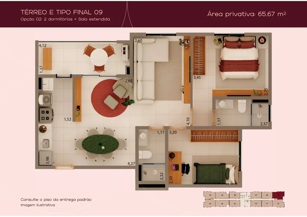 Apartamento, 3 quartos, 65 m² - Foto 7