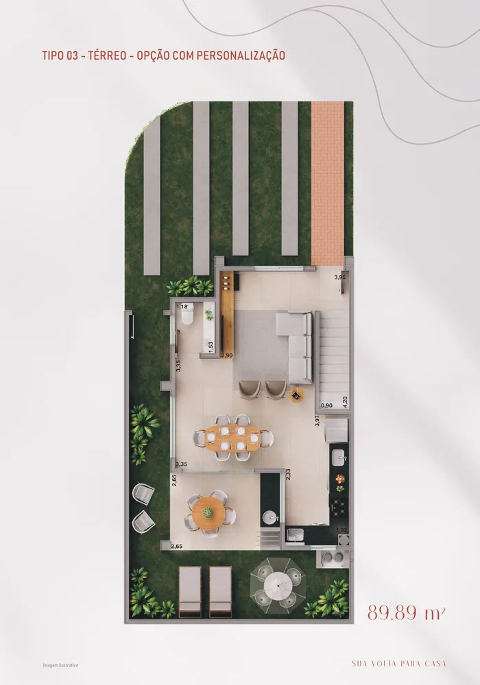 Casa, 3 quartos, 89 m² - Foto 14