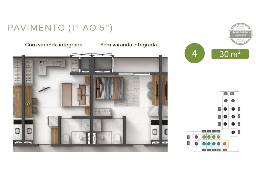 Apartamento, 1 quarto, 30 m² - Foto 10