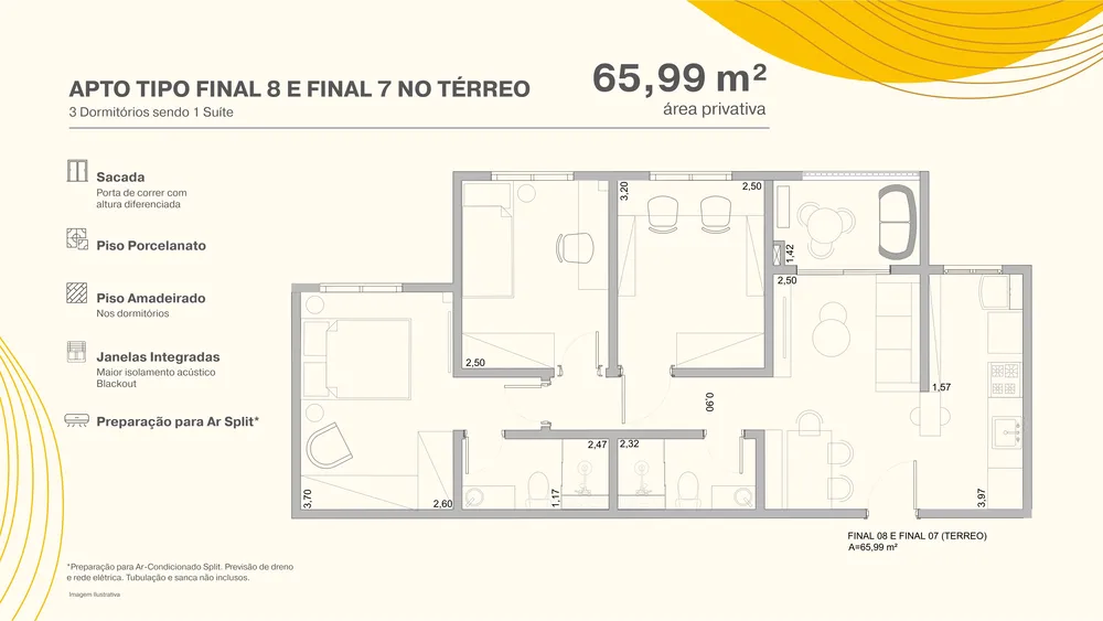 Apartamento, 3 quartos, 64 m² - Foto 8