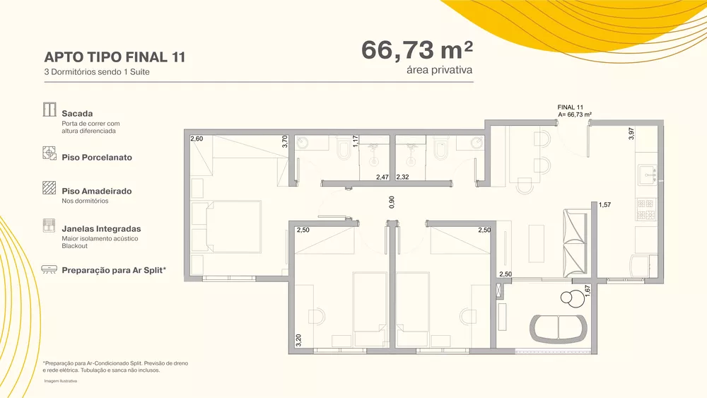 Apartamento, 3 quartos, 64 m² - Foto 12