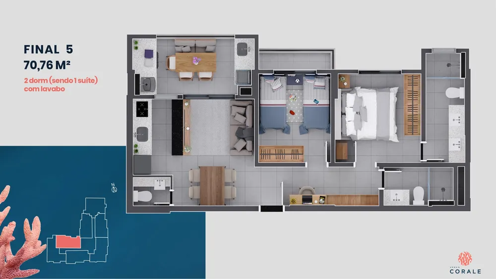 Apartamento, 2 quartos, 68 m² - Foto 15