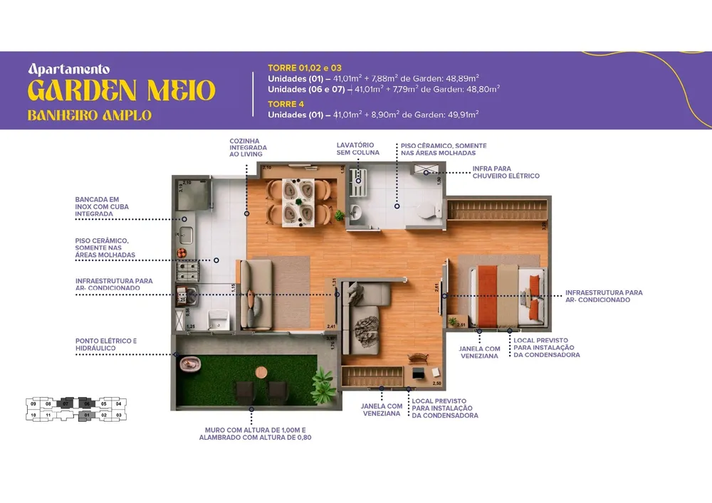 Apartamento, 2 quartos, 48 m² - Foto 7