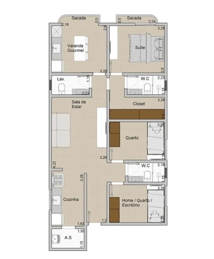 Apartamento, 3 quartos, 87 m² - Foto 13