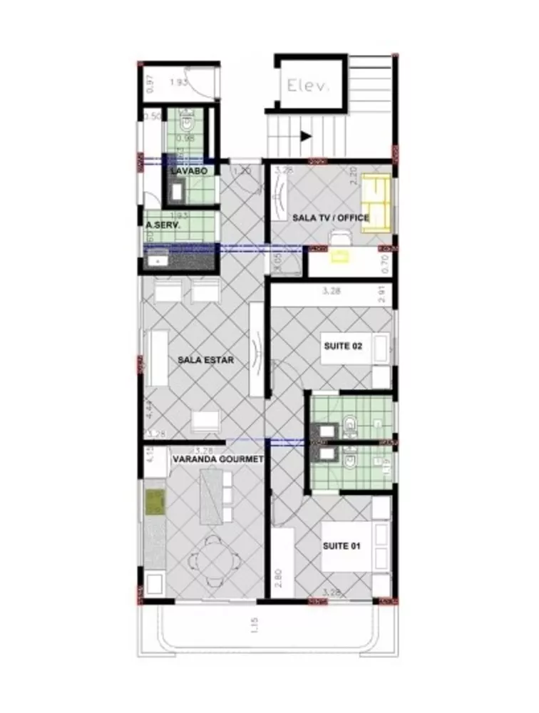 Apartamento, 3 quartos, 87 m² - Foto 2