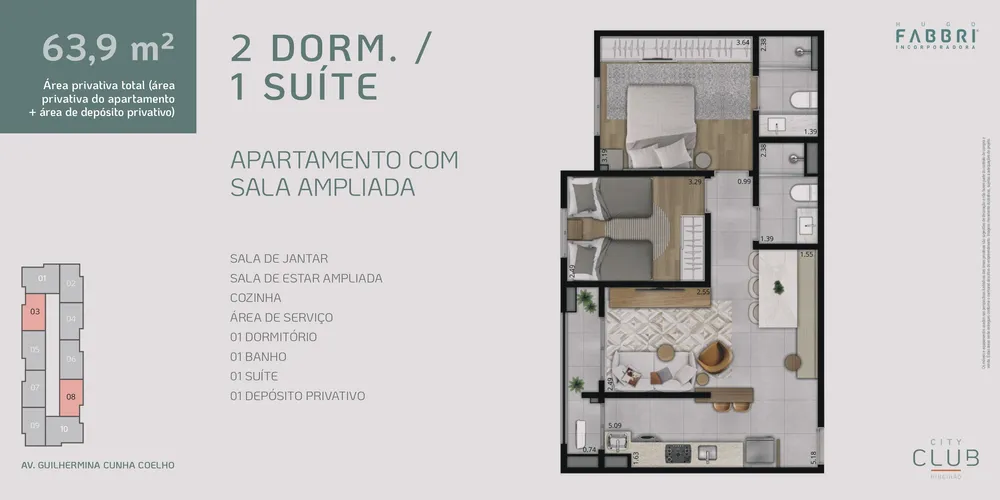 Apartamento, 2 quartos, 64 m² - Foto 10