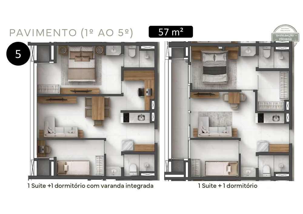 Apartamento, 2 quartos, 57 m² - Foto 13