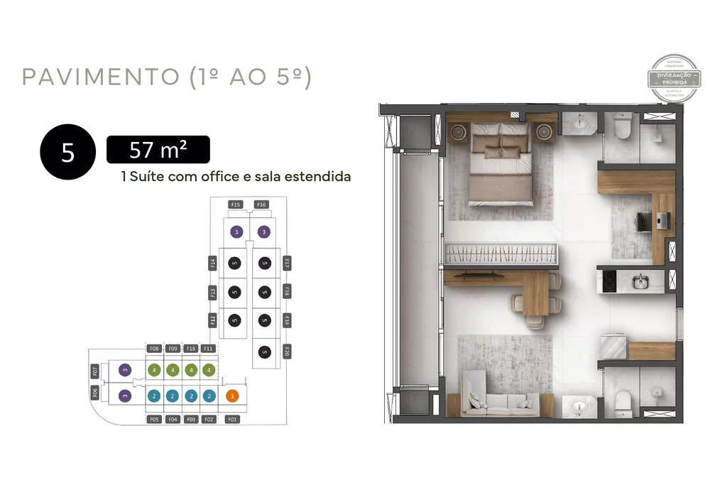 Apartamento, 2 quartos, 57 m² - Foto 9