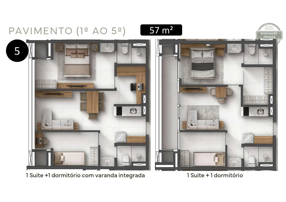 Apartamento, 2 quartos, 57 m² - Foto 10