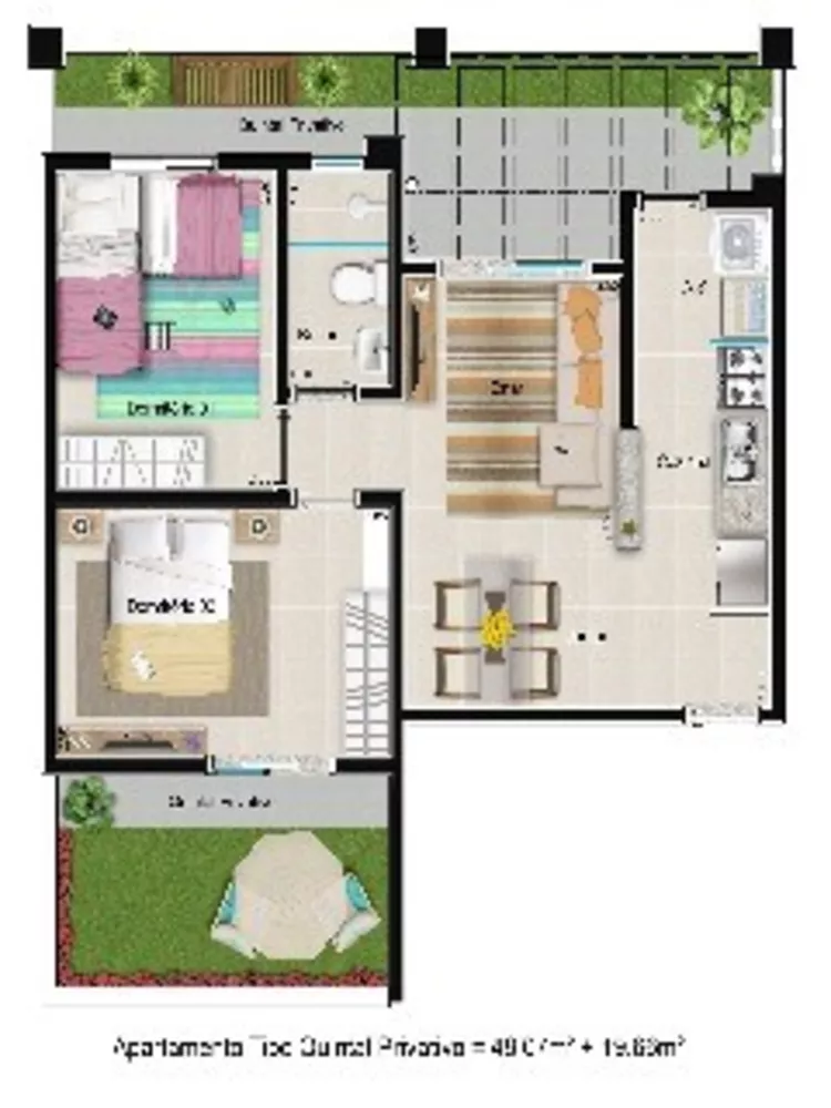 Apartamento, 2 quartos, 68 m² - Foto 10