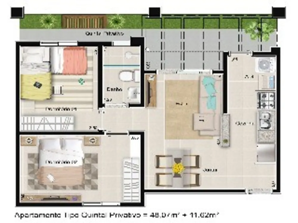 Apartamento, 2 quartos, 68 m² - Foto 12
