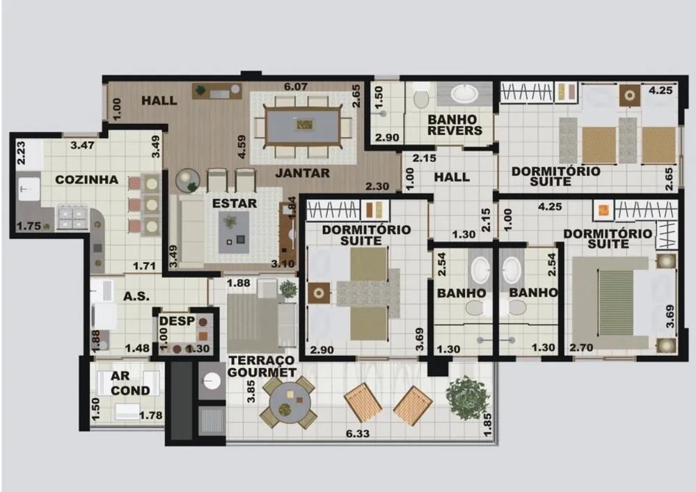 Cobertura, 3 quartos, 118 m² - Foto 15
