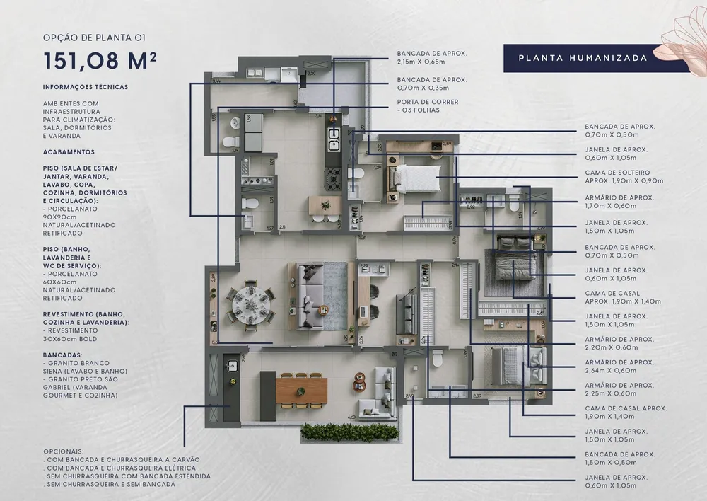 Apartamento, 3 quartos, 151 m² - Foto 6