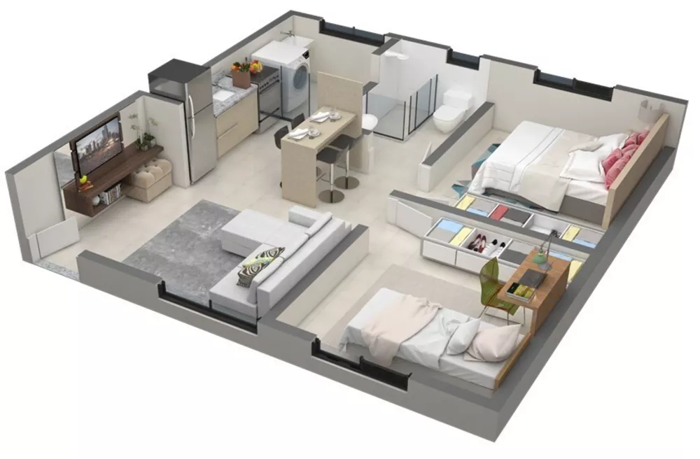 Apartamento, 2 quartos, 43 m² - Foto 1