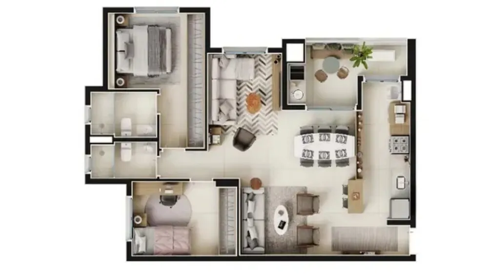 Apartamento, 3 quartos, 83 m² - Foto 5