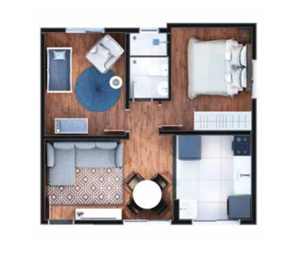 Apartamento, 2 quartos, 42 m² - Foto 3