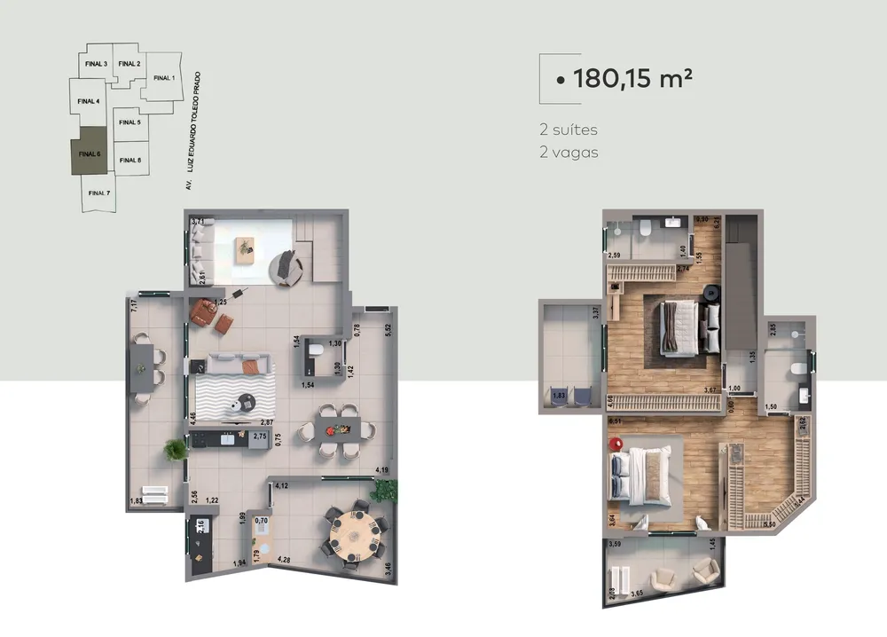 Apartamento, 2 quartos, 180 m² - Foto 13