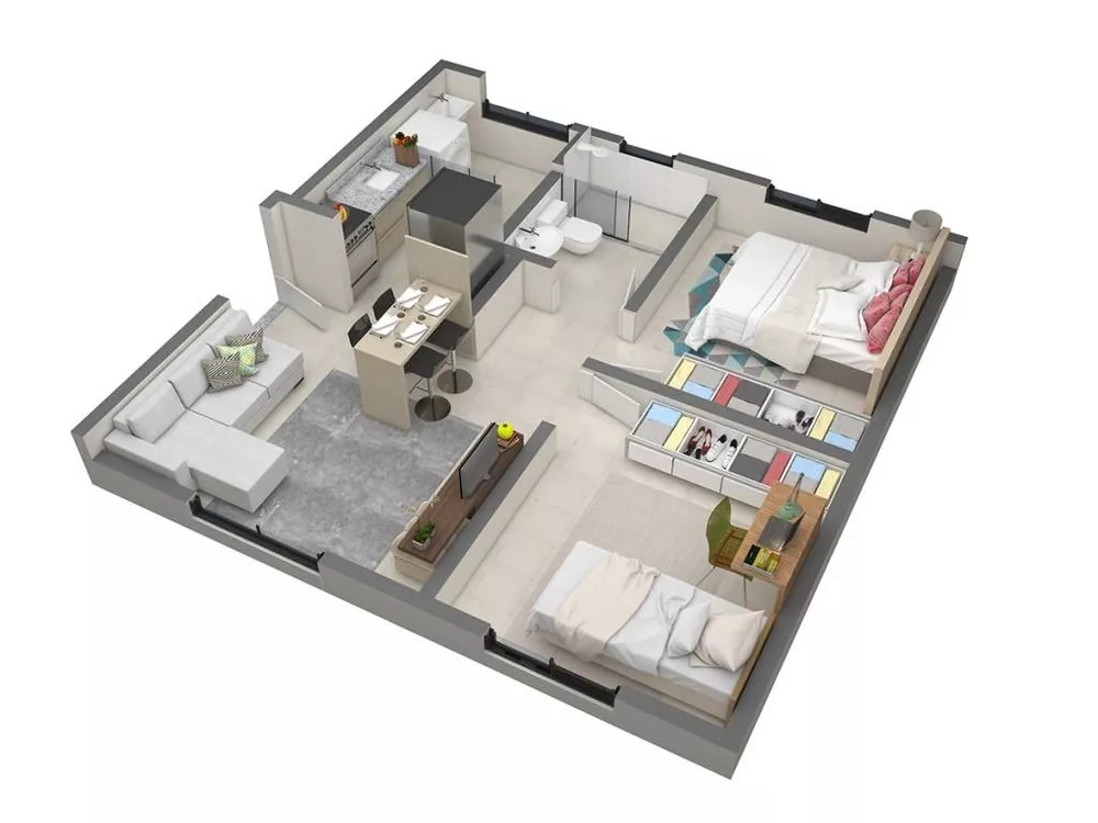 Apartamento, 2 quartos, 42 m² - Foto 3